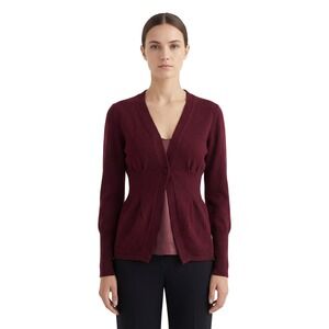 Brunello Cucinelli Vintage Cashmere Cardigan / Top – Burgundy - Size XS